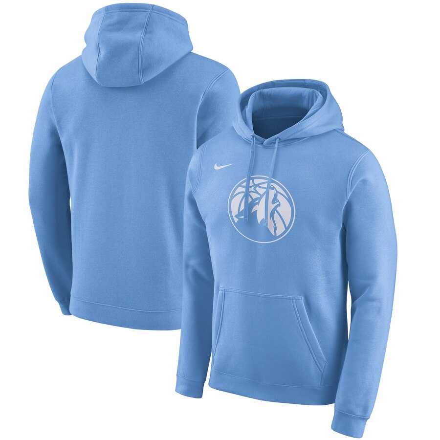 NBA Minnesota Timberwolves Nike 201920 City Edition Club Pullover Hoodie Blue